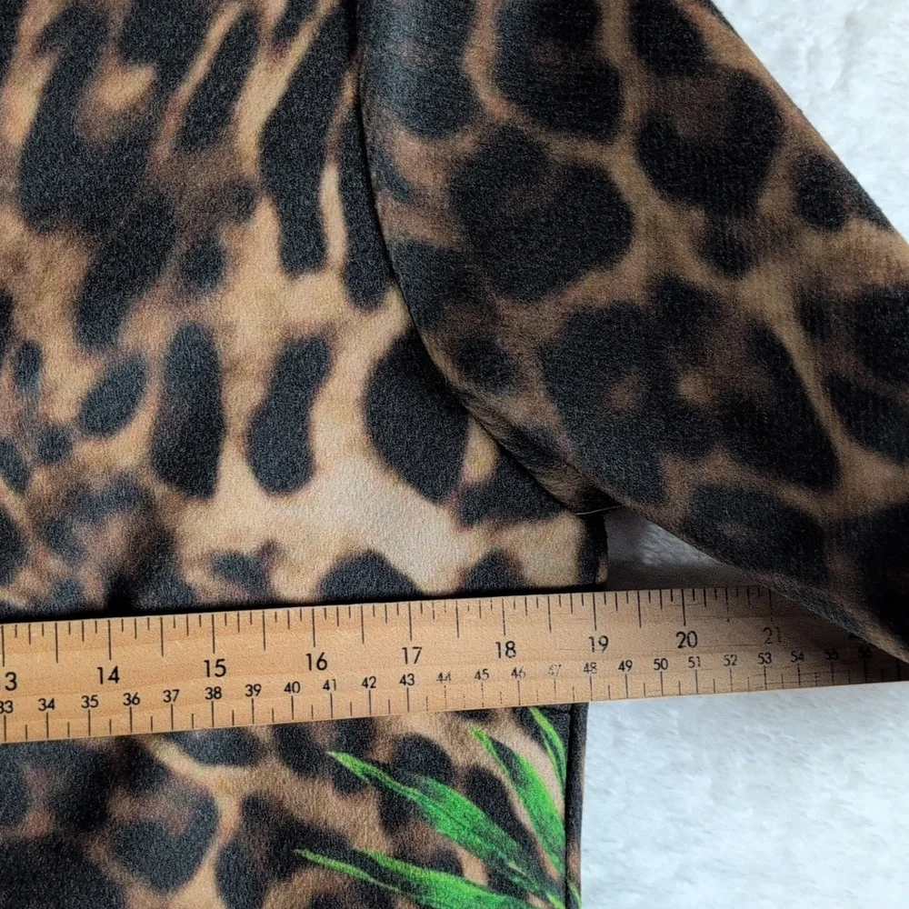 579-Tenax‎ Animal Print Long Sleeve Dress - Picture 3 of 4